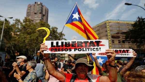 protestas en Cataluña
